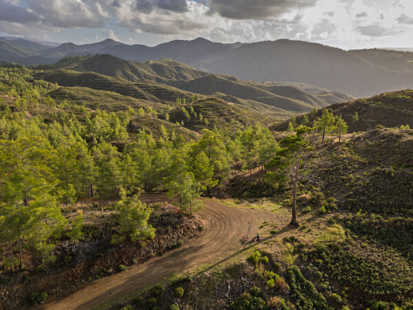 Trodos gebergte, Cyprus, Drone