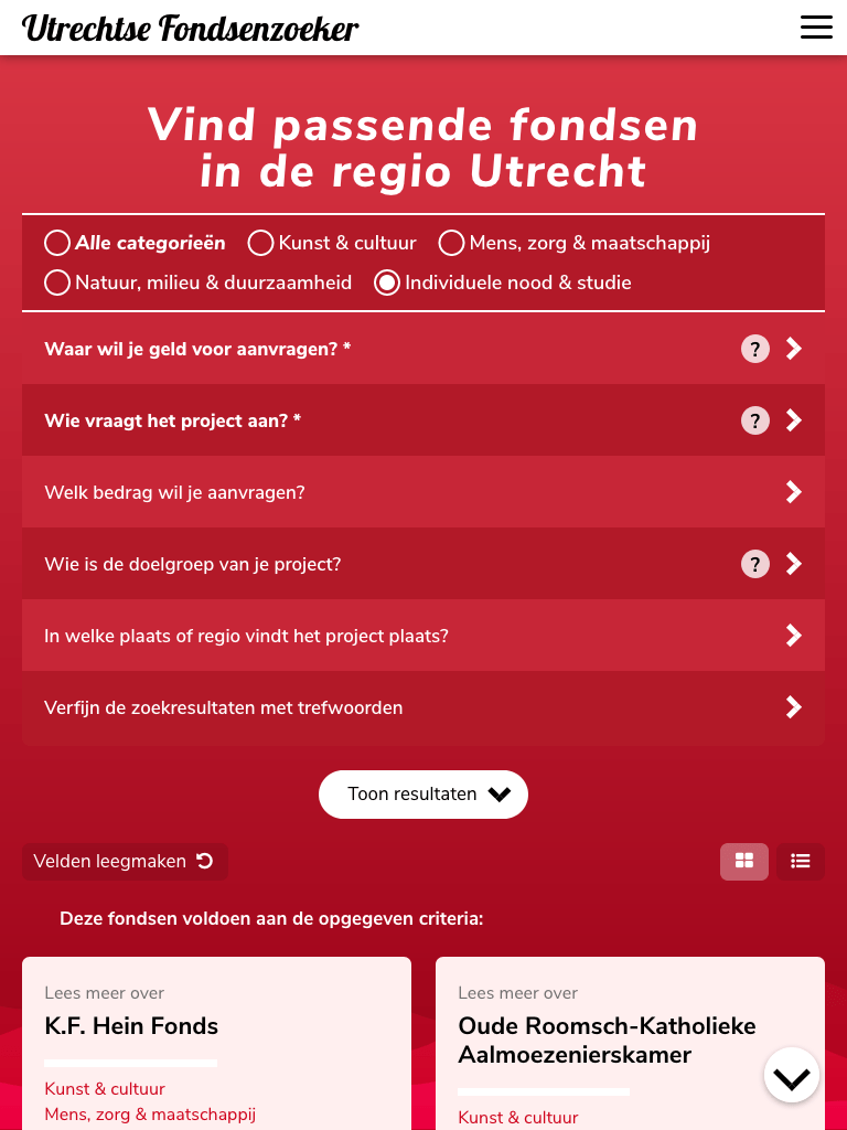 Utrechtse Fondsenzoeker