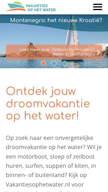 Vakanties op het water
